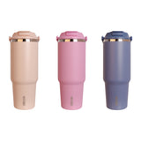 2-in-1 Travel Tumbler Double Wall Stainless Steel 900ml #270200