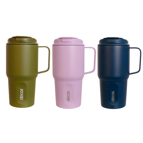 XL Coffee Mug Double Walled Stainless Steel 600ml #270100