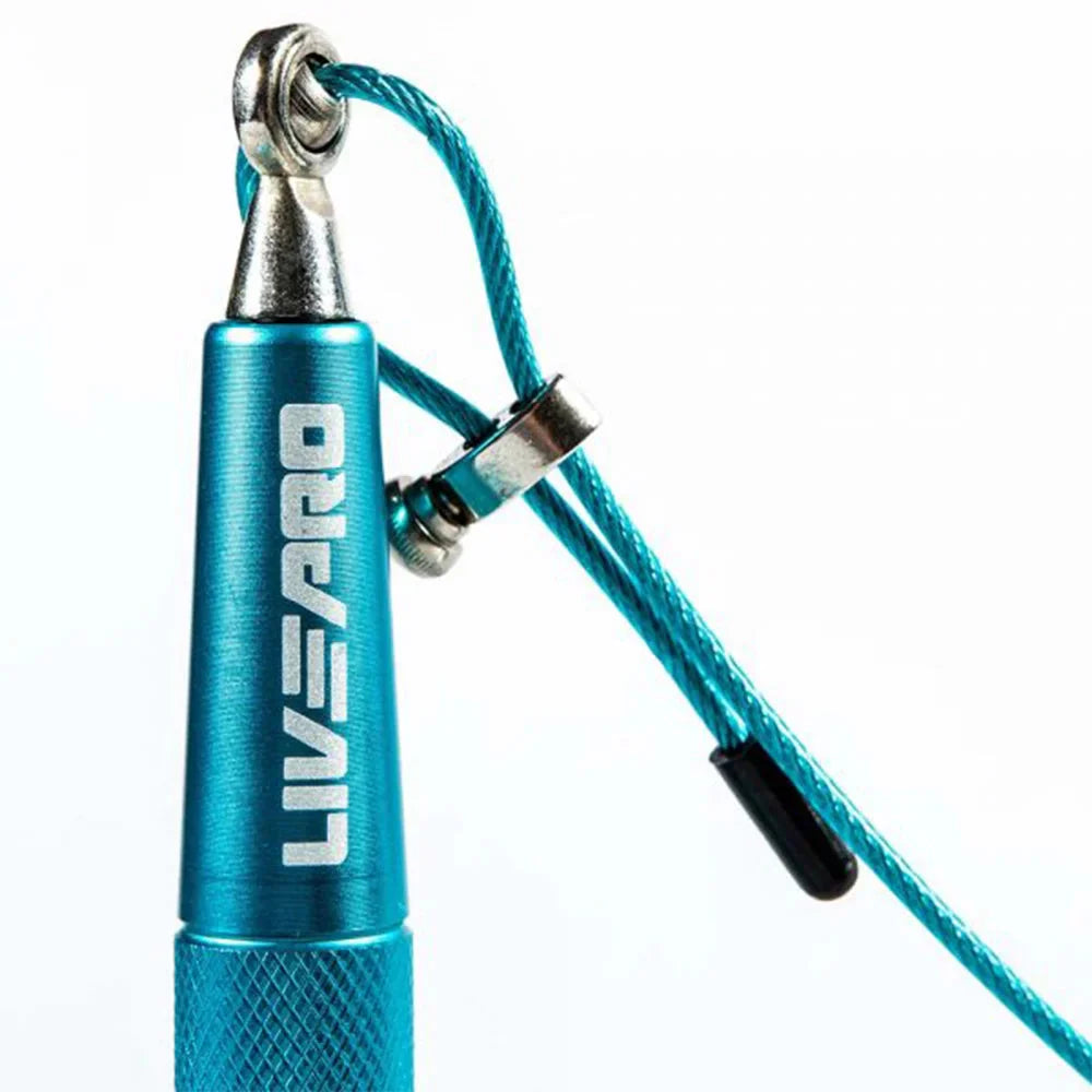 Livepro Weighted Speed Skipping Jump Rope Steel Wire + Steel Handle 185G - Blue LP8283 | Livepro Jump Rope | Jump Rope