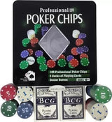 Poker Chip Set 100pcs Set Tin