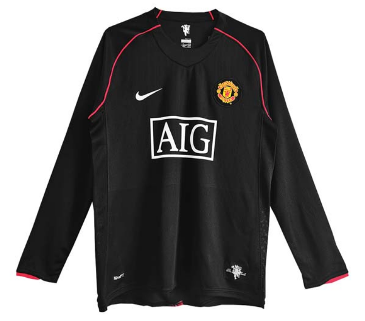 Manchester United 2007/08 Away Jersey (Full-Sleeves)
