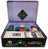 Poker Chip Set 100pcs Set Tin
