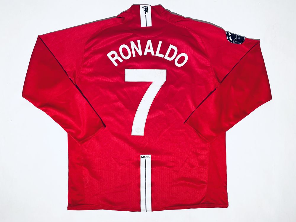 Manchester United 2007/08 Home Jersey (Full-Sleeves)