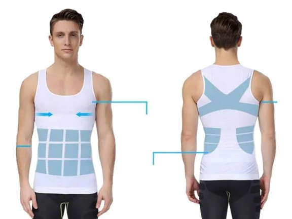 123 Just Shaper/Men's Slimming Compression Shirt