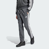 Essentials 3 Stripes Open Hem Fleece Pants