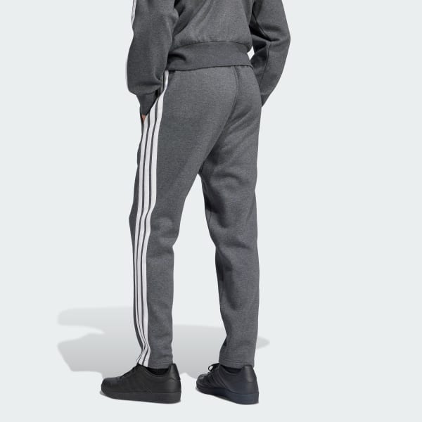 Essentials 3 Stripes Open Hem Fleece Pants