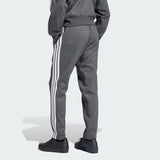 Essentials 3 Stripes Open Hem Fleece Pants