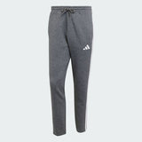 Essentials 3 Stripes Open Hem Fleece Pants