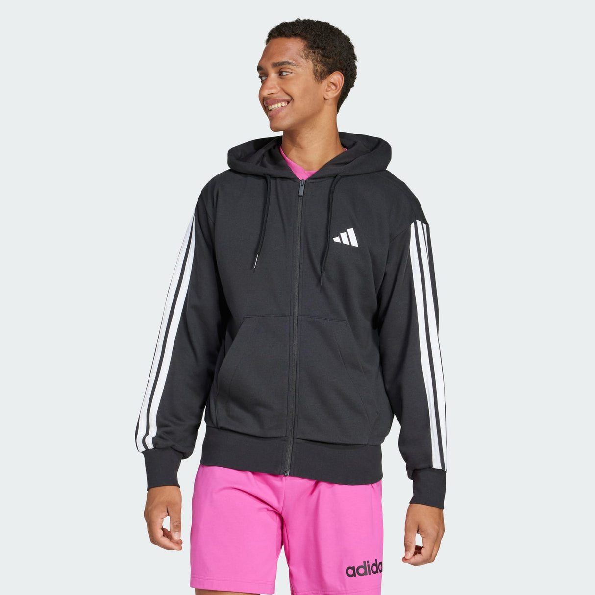 Essentials 3-Stripes Full-Zip Hoodie