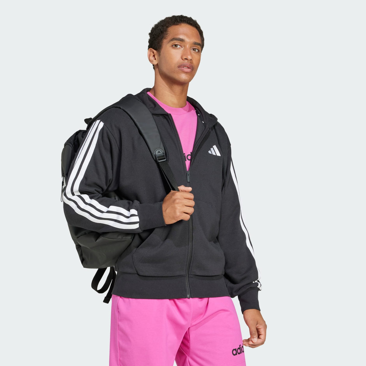 Essentials 3-Stripes Full-Zip Hoodie