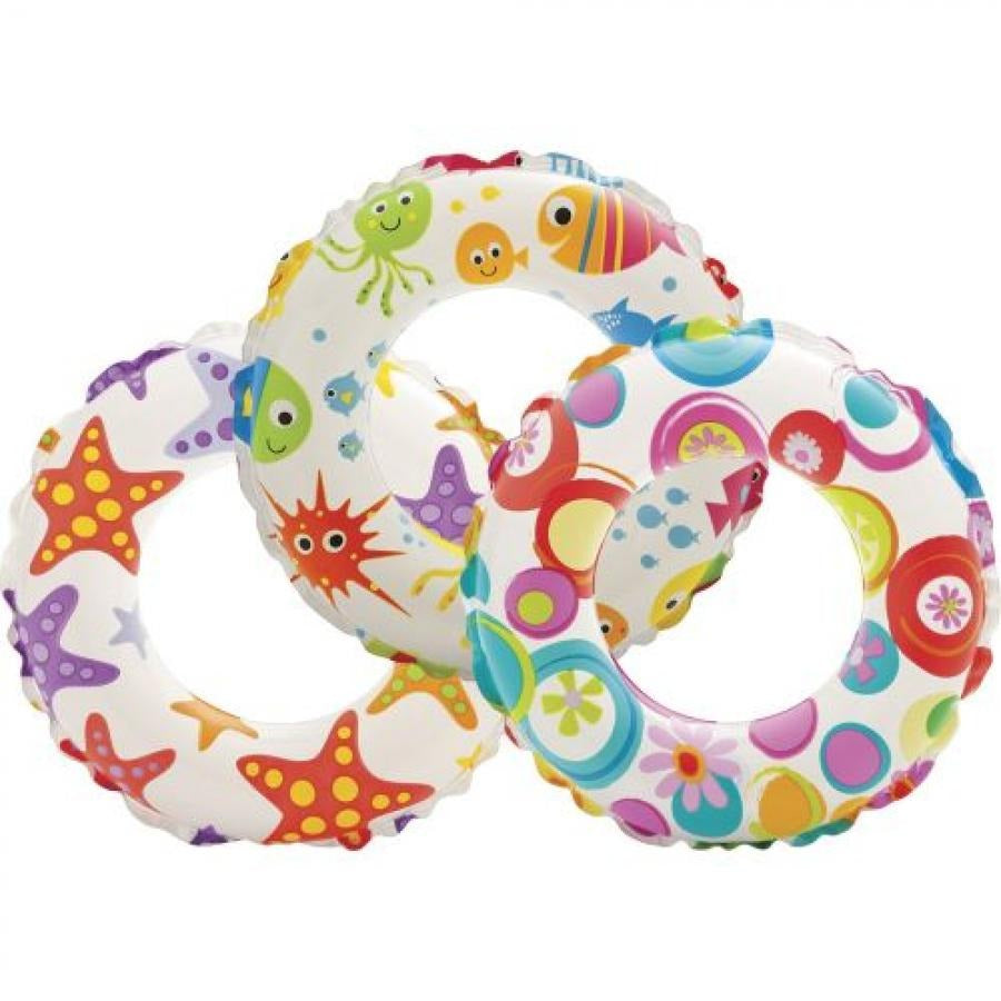 59230 lntex Swimming Ring Tube Lively Print 20