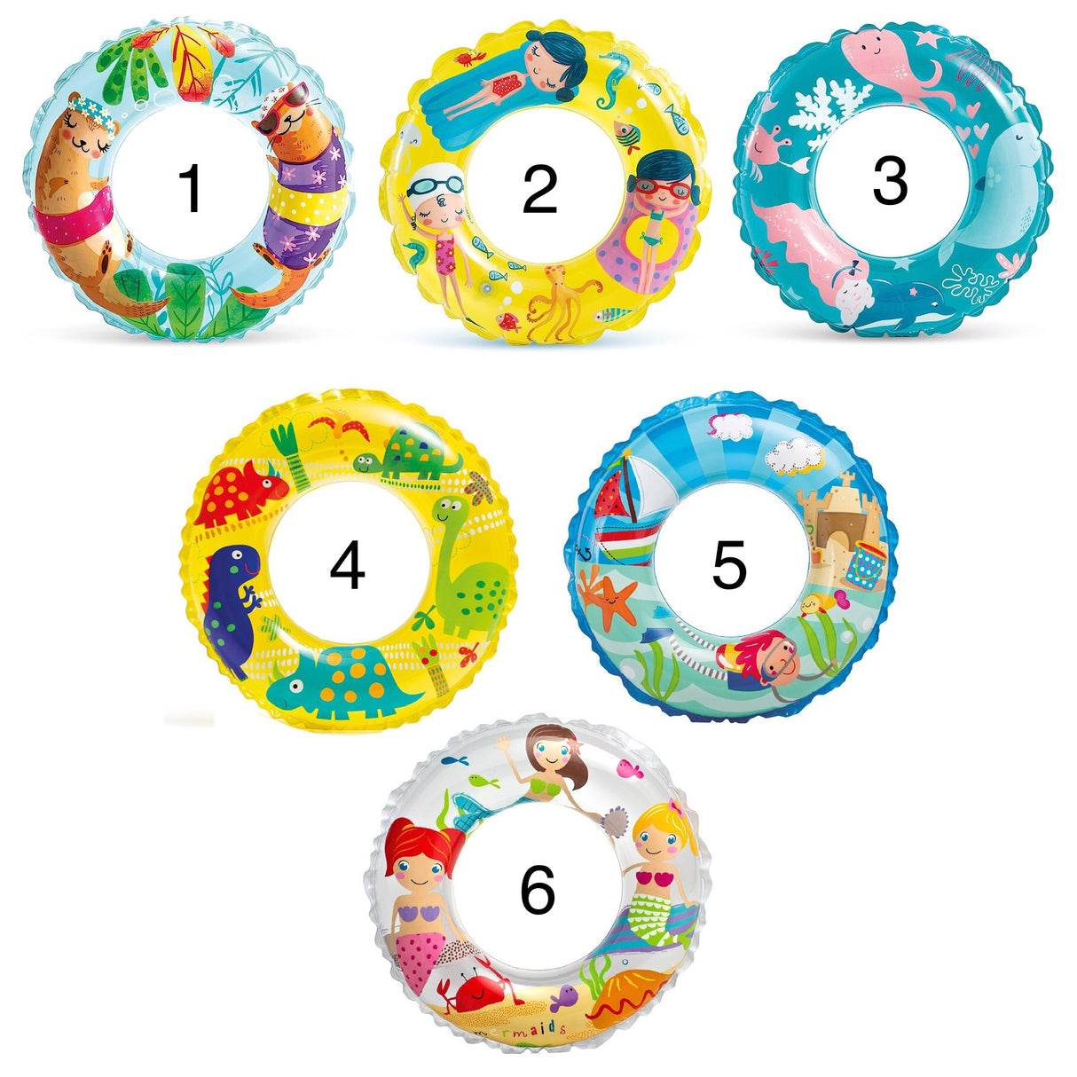 59242 lntex Swiming Ring Transparent Tube