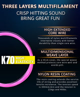 K70 Racket String